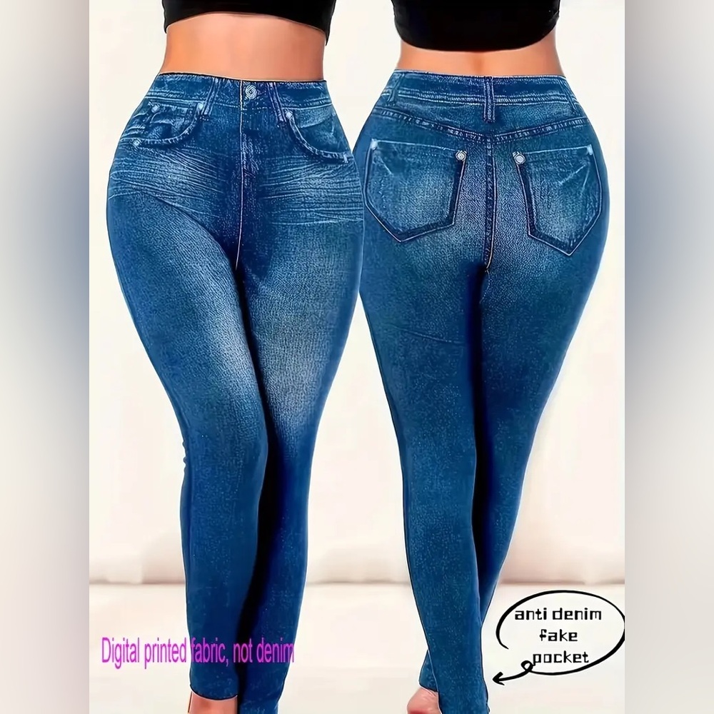 Blue Jean Leggings- Size 2X